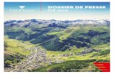 DOSSIER DE PRESSE - Val d'Isère · Dossier de presse . Val d'Isère . té 2018É ... depuis 2016 déjà. Val d’Isère est le plus grand domaine skiable ... découvert avec le Tour