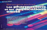 Baromètre exclusif pharmaciens et les applications …...Lab e-Santé publiée en juin 2015 sur les usages, attitudes et attentes des malades TOP 5 des mApps 1 Applications de type