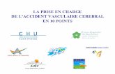 LA PRISE EN CHARGE DE L’ACCIDENT VASCULAIRE CEREBRAL …dr-gimbert.fr/formations/CHU_livret_AVC_2.pdf · 2016-12-20 · DE L’ACCIDENT VASCULAIRE CEREBRAL EN 10 POINTS Centre Hospitalier
