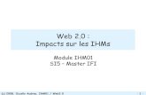 Web 2.0 : Impacts sur les IHMsusers.polytech.unice.fr/~occello/web2/cours_web2_ihm01.pdf · 2008-10-22 · Le Web2.0 qualifie les interfaces permettant aux internautes d'interagir