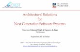 Architectural Solutions for Next Generation Software Systemschristoph/seschool/... · Faheem Ullah & Nguyen Tran Architectural Solutions for Next Generation Software Systems CREST