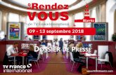 Le Mag de TV France International - DOSSIER DE PRESSE · 2018-09-06 · Notre espace de rencontres a été réaménagé pour plus de convivialité et d’efficacité. Quant aux distractions,