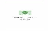 ANNUAL REPORT 1999-00 · 2019-08-14 · or omission from, the accounts and records of Treasury for 1999-00. The Director Strategic and Audit Services in the Department of the Chief