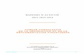 2012-2013-2014 · 2017-05-23 · Le rapport du Comité consultatif de la législation et de la réglementation financières ... Les grands axes de travail du CCLRF en 2013 _____ 39
