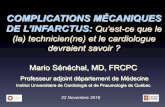 COMPLICATIONS MÉCANIQUES DE L’INFARCTUS: Qu’est-ce que …cardio-hscm.org/app/webroot/echo/pdf2017/HSC2017... · 2017-10-31 · This study was conducted in accordance with the