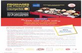 Partenaire exclusif fromage DE FRANCE compris · FROMAGERS EXTRAORDINAIRES (Photos J-C Karman/Cniel) Langres fondant en gelée de Champagne, poudre de biscuits de Reims INTÉGREZ