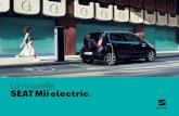 La nouvelle SEAT Mii electric....Les détails sophistiqués comme le monogramme Mii electric à l’arrière attirent l’attention. Sur la route, les jantes Atom Grey en alliage léger