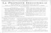 La Propriété Industrielle · Adresse pour notifications 9. Toute demande de brevet doit être accompagnée de l'indication d'une adresse à laquelle le Commissaire pourra notifier