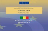 SÉNÉGAL 2019 Rapport final · Rapport final Page 7 de 77 RESUME Le 24 février 2019 les électeurs sénégalais appelés à voter pour l’élection du Président de la étaient
