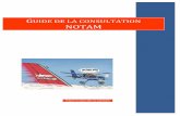 GUIDE DE LA CONSULTATION - aviation-civile.gouv.fr · 2 1) INTRODUCTION Ce document a pour objet de : Rappeler les critères utilisés par les outils de consultation de NOTAM, Présenter