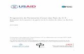 Programme de Partenariat Coton des Pays du C-4...1 Programme de Partenariat Coton des Pays du C-4 : Évaluation de la question du genre et de la chaîne de valeur au Burkina Faso Avril