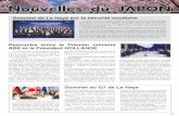 Nouvelles du JAPON - Ambassade du Japon en France€¦ · Le rôle prépondérant du Japon Avec la globalisation de l’économie mondiale et la position centrale de l’Asie dans