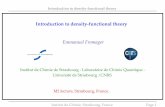 Introduction to density-functional theory Introduction to density-functional theory First Hohenberg¢â‚¬â€œKohn