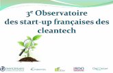 L’Observatoire des start-up françaises des ... développement durable et la RSE, les cleantech et énergies renouvelables. Pour en savoir plus, consultez notre site : Les partenaires