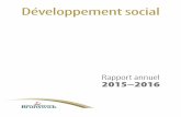 Développement social, Rapport annuel 2015-2016Développement social Rapport annuel 2015–2016 Gouvernement du Nouveau-Brunswick CP 6000, Fredericton NB E3B 5H1 CANADA ISBN 978-1-4605–1042-1