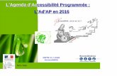 L’Agenda d’Accessibilité Programmée : L’Ad’AP en 2016 · 5 Conforter l’accessibilité • Tout ERP reste soumis à l’obligation d’accessibilité au 1er janvier 2015