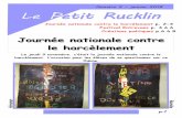 Numéro 2 – janvier 2018 Le Petit Rucklinelem-rene-rucklin-belfort.ac-besancon.fr/wp-content/...Le Petit Rucklin Numéro 2 – janvier 2018 Journée nationale contre le harcèlement