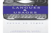 Langues & usages - Langues & Usages est une revue en ligne publi£©e par le Laboratoire LESMS (Les langues