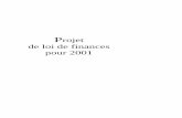 Projet de loi de finances pour 2001alize.finances.gouv.fr/budget/plf2001/bleus/pdf/plf2001.pdf · Art. 58. Suppression de l'exonération de cotisations d'allocations familiales concernant