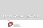 RAPPORT ANNUEL | 2016-2017Mot de la présidente À titre de présidente nouvellement élue, je vous présente le bilan 2016-2017 de la Fondation Drapeau et Deschambault À la suite