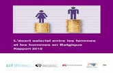 L’écart salarial entre les femmes et les hommes en Belgique - Rappo… · L’écart salarial entre les femmes et les hommes en Belgique. Rapport 2015 5 Le rapport 2015 Globalement,