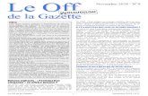 Le Off Novembre 2018 / N°9leoffdelagazette.org/wa_files/OffGazette_N9_Web.pdf · Le Off de la Gazette 1 Novembre 2018 / N°9 Le Off de la Gazette Novembre 2018 / N°9 Edito Lors