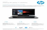 OMEN by HP Laptop 17-cb0707nzCar te Intel® Wireless-AC 9560 802.11b/g/n/ac (2x2) Wi-Fi® et Bluetooth® 5 (prise en charge de vitesse de transfer t de fichiers en gigabit) Compatible