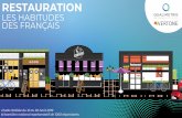 RESTAURATION - fnb-info.fr · PDF file ALLER AU RESTAURANT FAIT PARTIE DE LA CULTURE FRANÇAISE 65% des Français vont au restaurant au moins 1x / mois le restaurant, un plaisir partagé