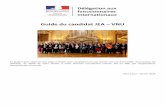 Guide du candidat JEA VNU - France Diplomatie€¦ · Le CV Il doit être en français. La photo n’est pas obligatoire. Il est recommandé de l’établir sur une page, maximum