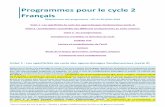 Programmes pour le cycle 2 Français - Académie de Créteilien-epinay.circo.ac-creteil.fr/...2016_2018_cycle_2... · Programmes pour le cycle 2 Français ... Volet 3 : les enseignements