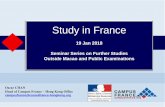 Study in France - dses.gov.mo ... Higher education in France 4 2.6 million students enrolled in higher