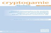 Chemical communication in the symbiotic interaction ...sciencepress.mnhn.fr/sites/default/files/articles/... · Cryptogamie, Algologie est une revue en flux continu publiée par les