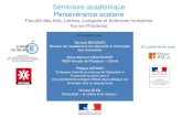 Séminaire académique Persévérance · PDF file Travail transversal pour donner du sens aux apprentissages : français, mathématiques, arts plastiques Redonner de la confiance en