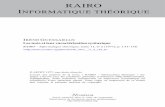 Les tests et leur caractérisation syntaxique · R.A.l.R.O. Informatique théorique/Theoretical Computer Science (vol. 11, n° 2, 1977, p. 133 à 156). LES TESTS ET LEUR CARACTÉRISATION