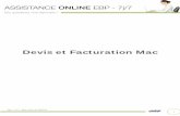 Devis et Facturation Mac - audentia-gestion.fr · 2015-04-22 · La création du dossier dans le logiciel Devis et facturation requiert, à l'instar du logiciel Compta, la création