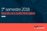La NewsRoom de Publicis Media - 1er semestre 2018 · 2018-10-01 · visible, selon le standard MRC / IAB, est exposée. Les grandes tendances de la qualité média en France Baisse