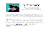 La compagnie Sylsyl présente : CRIMINELartephile.com/OFF2018/DP CRIMINEL.pdf · 2018-04-25 · La compagnie Sylsyl présente : CRIMINEL Texte et mise en scène Yann Reuzeau Avec