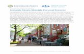 BENEFITS OF COMPLETE STREETS Complete Streets Stimulate ... · BENEFITS OF COMPLETE STREETS Complete Streets Stimulate the Local Economy Making it easier for residents and visitors