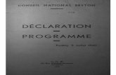 Conseil National Breton Declaration programme 1940bibliotheque.idbe-bzh.org/data/cle_federaliste/Conseil...sans mandat, aveuglés par une fausse idéologie, intro- duite en Bretagne