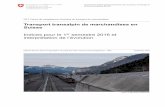 Transport transalpin de marchandises en Suisse · part de la chaussée roulante a reculé (-0,5 point de pour-cent) ; elle s’établit à 4,3 %. Les parts de marché du fret ferroviaire