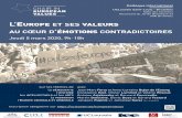 L'Europe et ses valeurs Affiche(8) · Les intellectuels et l’Europe Mercredi, 14 mars 2018 Le professeur Luuk van Middelaar, titulaire de la Chaire Velge « European Values » à