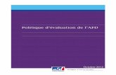 Politique d’évaluation de l’AFD - OECD · tiques et stratégies de la coopération française en matière d’aide publique au développement. Le dernier exercice de ce type