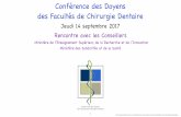 Conférence des Doyens des Facultés de Chirurgie …cneoc.eu/docs/Diaporama_transmis_aux_conseillers_14-09...2017/09/14  · Conférence des Doyens des Facultés de Chirurgie Dentaire