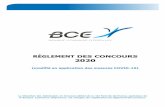 RÈGLEMENT DES CONCOURS 2020...DAC - BCE 2020 / Règlement modifié des concours 3 Propos introductif Conformément ̀aux dispositions prises par le Ministere de l’Enseignement Supérieur,