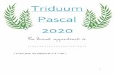 Triduum Pascal 2020 · Coloriage . 21 Bricolage: 22 ... Un grand feu est allumé. On ne perçoit que les visages des fidèles groupés autour du feu, les flammes qui s'élèvent sont
