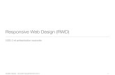 Responsive Web Design (RWD) Responsive Web Design (RWD) CSS 3 et pr£©sentation avanc£©e 1. Aur£©lien