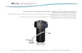 Kinetico Drinking Water Filter with MACguard Models 7000 ... · • Kinetico’s taste and odor filter cartridge (Part No. 9306B) is designed for the reduction of taste, odor and