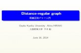 Distance-regular graph µ÷Î¥ÀµÂ§¥°¥é¥ÕÆþÌçcombin/ac2014/docs/hiraki.pdfDistance-regular graph 距離正則グラフ入門 Osaka Kyoiku Unversity Akira HIRAKI 大阪教育大学平木彰