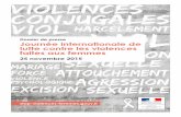 Dossier de presse Journée internationale de lutte contre les … · 2016-02-15 · Dossier de presse Journée internationale de lutte contre les violences ... lancée à l’occasion