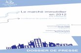 Le marché immobilier en 2012 - Notaires de France de...Le marché immobilier en 2012 EN FRANCE Conférence de presse du 4 avril 2013 CONTACTS Conseil supérieur du notariat Caroline